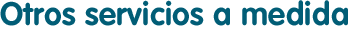 Otros servicios a medida